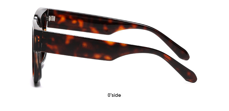 Bold Square Frame Polarized Sunglasses