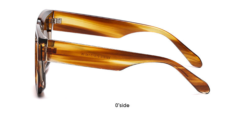 Bold Square Frame Polarized Sunglasses - view 2