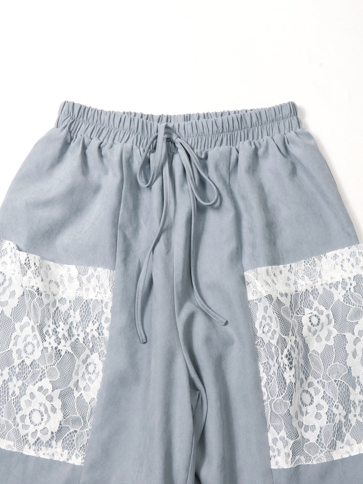 Boho Lace Pocket Balloon Harem Pants - Grey - 6