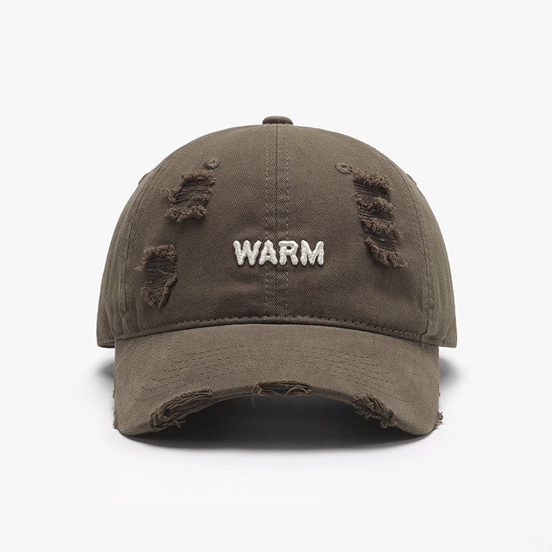 Ripped Brim Vintage Wash Baseball Cap