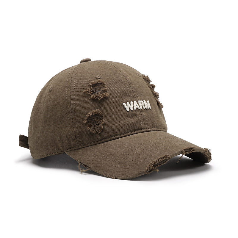 Ripped Brim Vintage Wash Baseball Cap - view 1