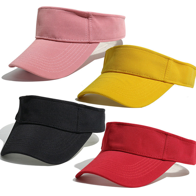 Cotton Open Top Sun Visor Cap