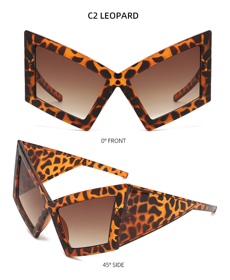 Oversized Pointed Cat Eye Sunglasses - view 2