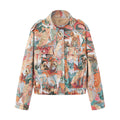 Peacock Tapestry Jacquard Bomber Jacket - Decor