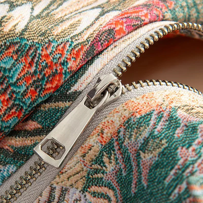 Peacock Tapestry Jacquard Bomber Jacket - Decor - 3