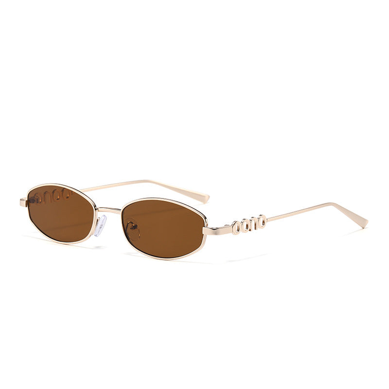 Y2K Slim Oval Sunglasses With Sculpted Temples - Color_03