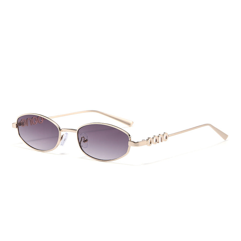 Y2K Slim Oval Sunglasses With Sculpted Temples - Color_04