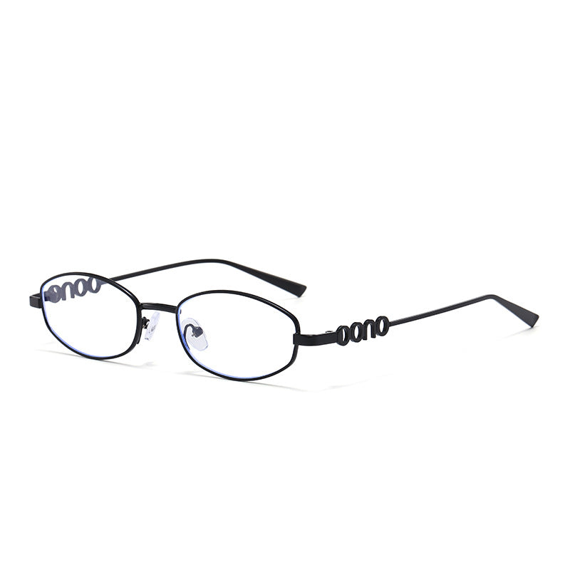 Y2K Slim Oval Sunglasses With Sculpted Temples - Color_06
