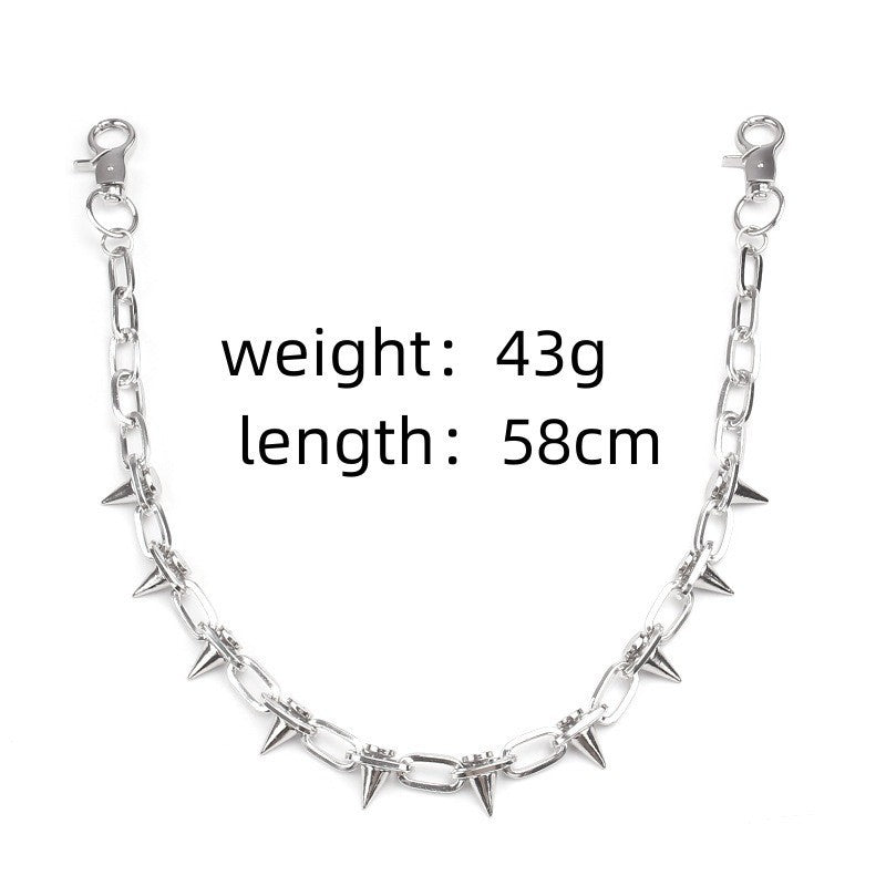 Layered Spike Charm Jean Waist Chain - view 2
