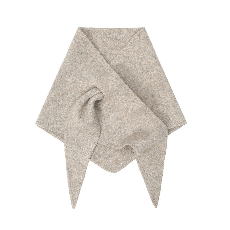 Soft Brushed Triangle Bandana Shawl Scarf - Khaki