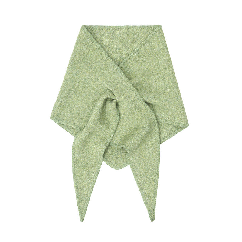 Soft Brushed Triangle Bandana Shawl Scarf - Matcha