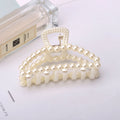 Pearl Beaded Mini Hair Claw Clip - NO04
