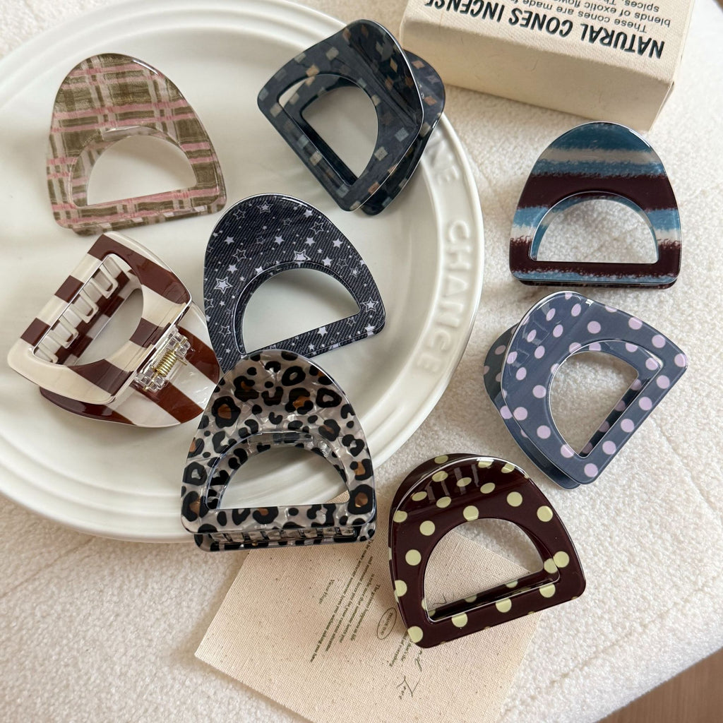 Mixed Print Mini Arch Hair Claw Clip - view 2