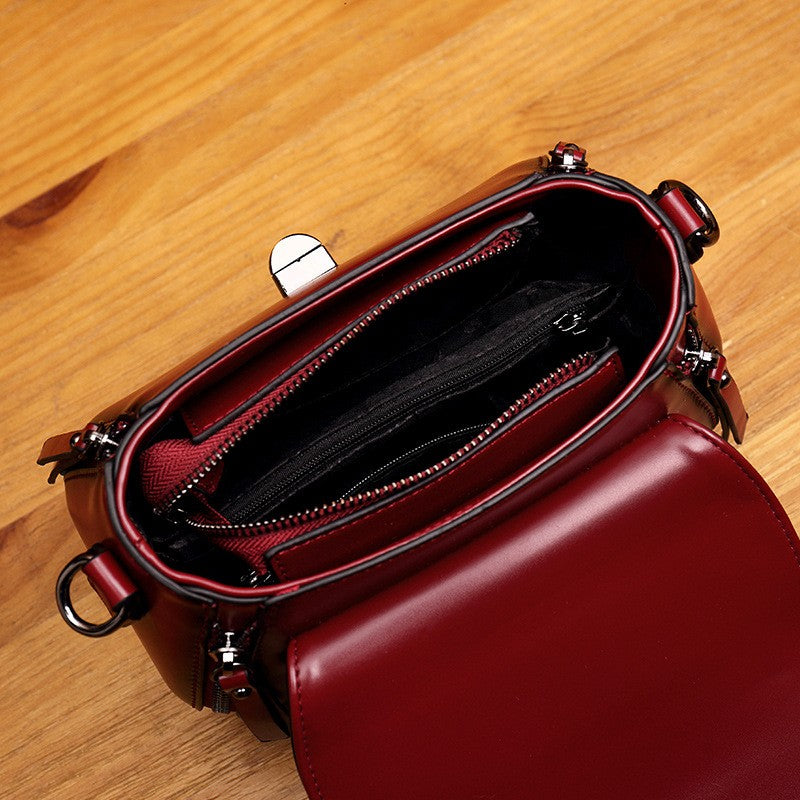 Vintage Studded Leather Top Handle Bag