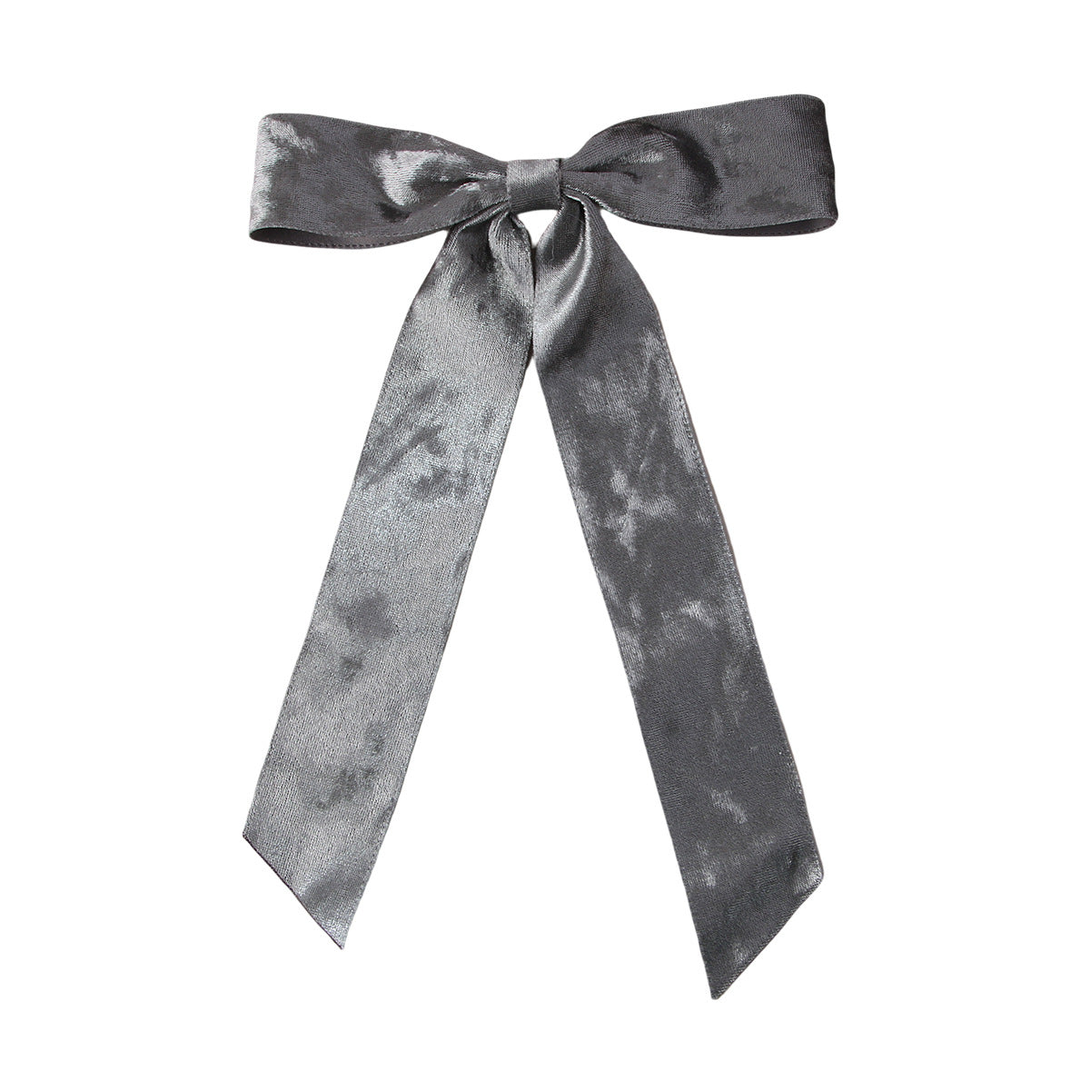 Crushed Velvet Streamer Bow Hair Clip - Color_4