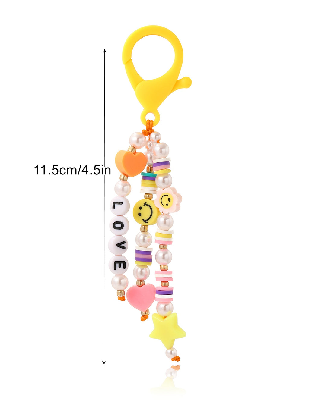 Kawaii Beaded Charm Keychain for Backpacks - Color_02
