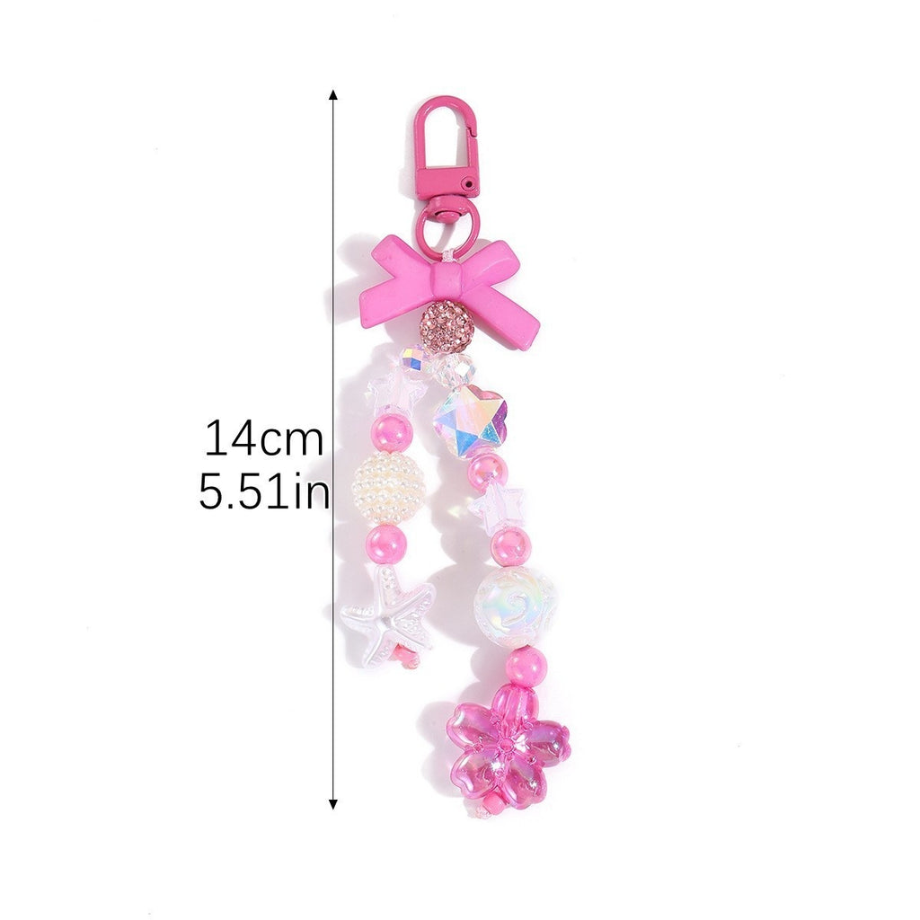 Kawaii Beaded Charm Keychain for Backpacks - Color_17