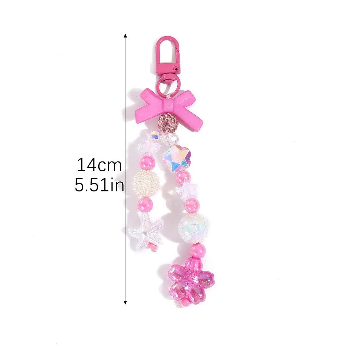 Kawaii Beaded Charm Keychain for Backpacks - Color_17