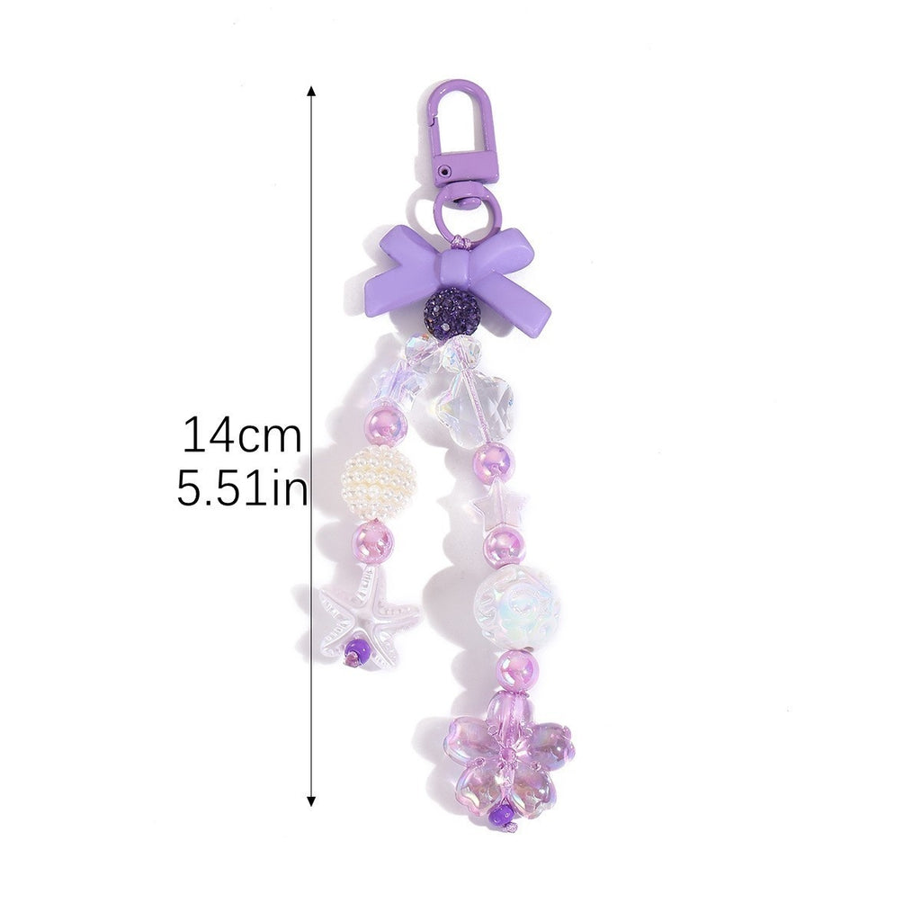 Kawaii Beaded Charm Keychain for Backpacks - Color_18