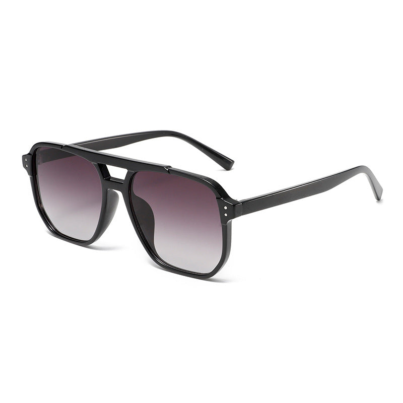 Retro Double Bridge Pilot Sunglasses - Color_6