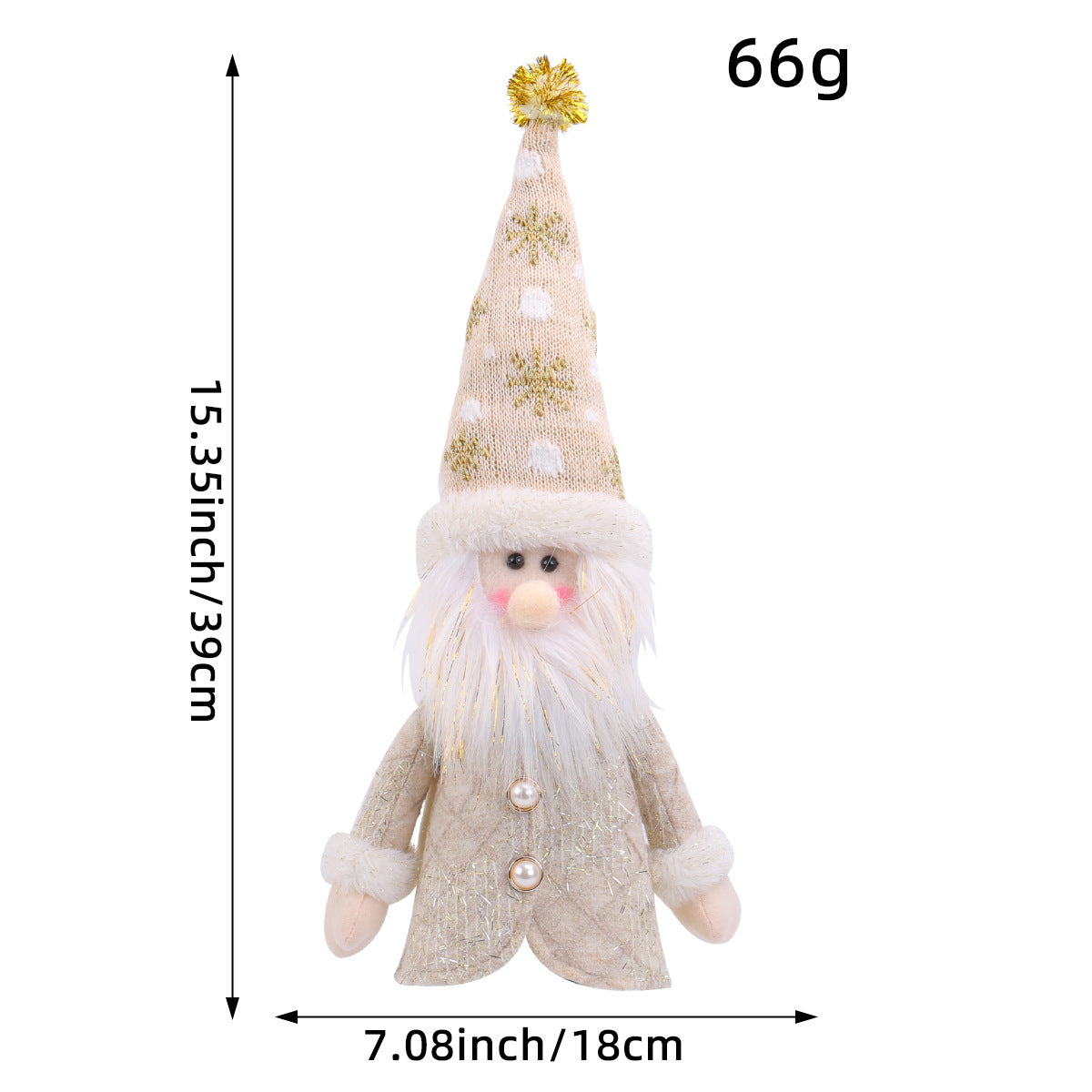 Plush Santa Gnome Wine Bottle Cover Holiday Decor - Santa