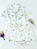 Party Print Piped Short Pajama Set - Fruit