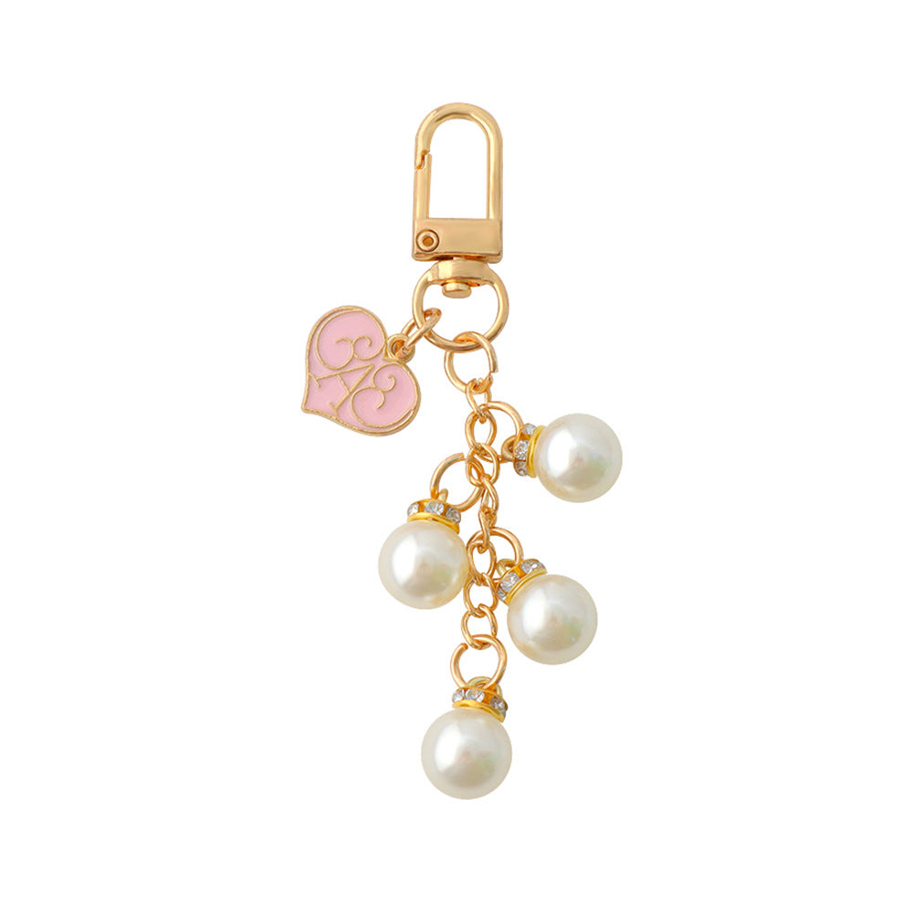 Pearl Cluster Charm Keychain Bag Pendant - view 1