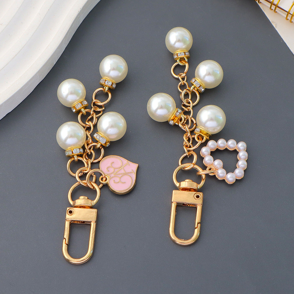 Pearl Cluster Charm Keychain Bag Pendant - view 4