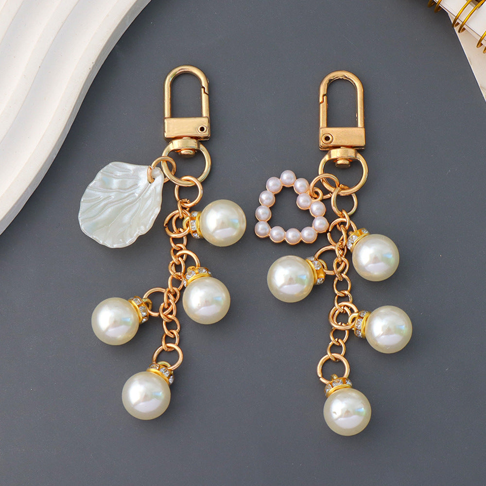 Pearl Cluster Charm Keychain Bag Pendant - view 5