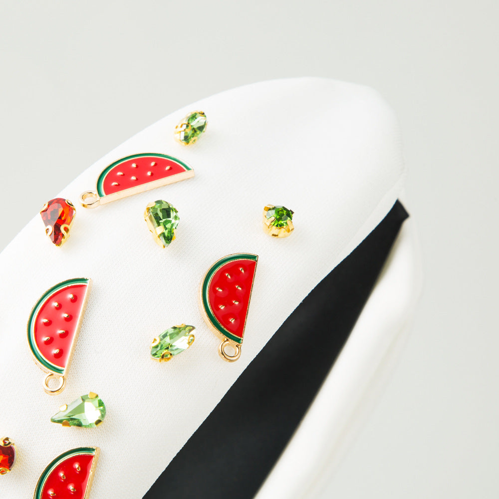 Fruit Charm Rhinestone Knot Headband - view 5