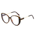 Oversized Cat Eye Clear Lens Eyeglass Frames - C3