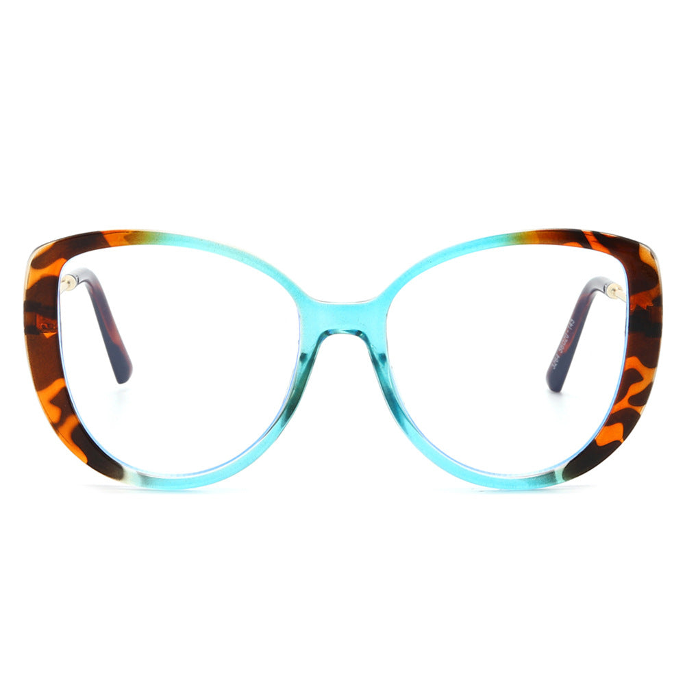 Oversized Cat Eye Clear Lens Eyeglass Frames - view 2
