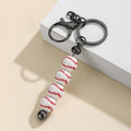 Beaded Sports Ball Keychain for Team Bags - White