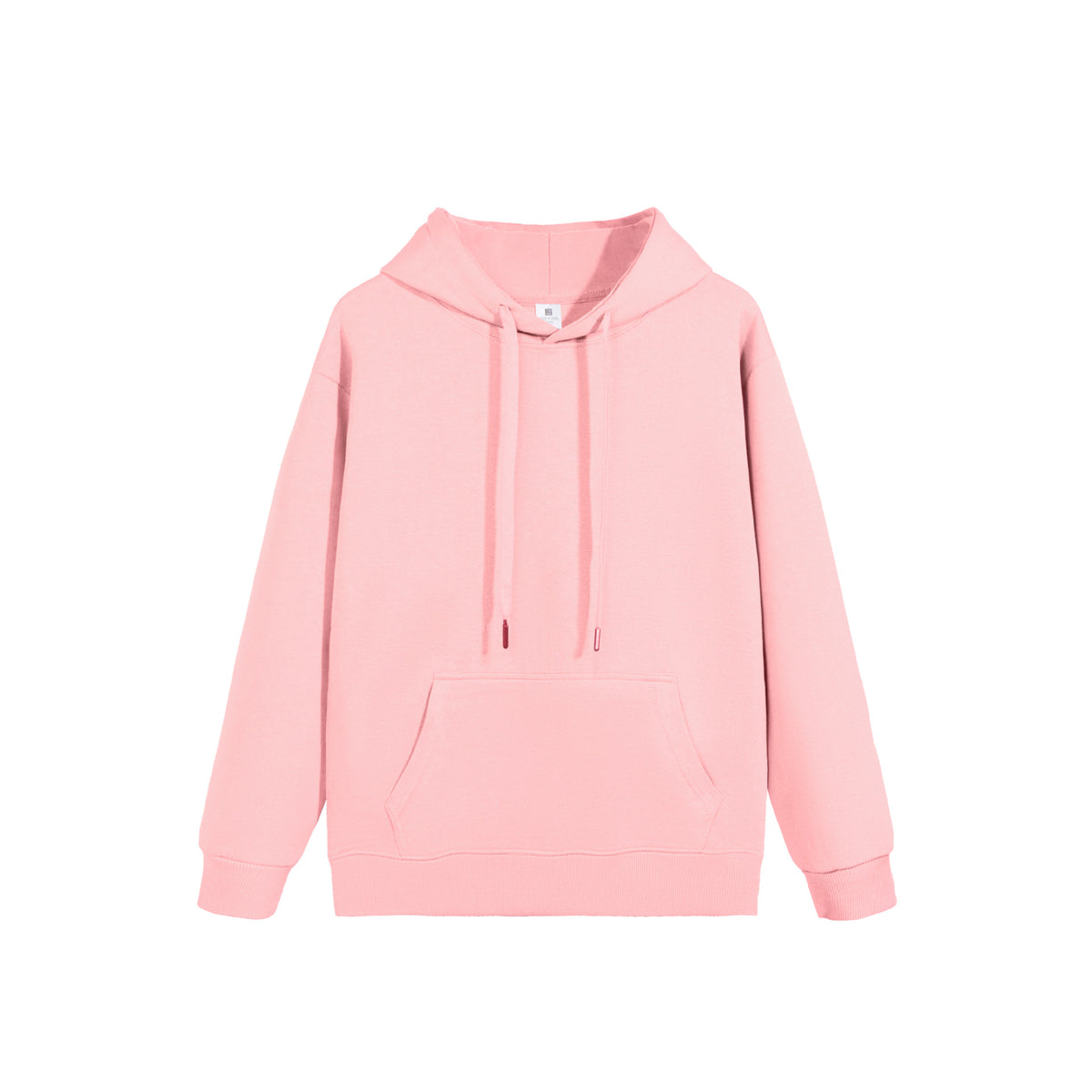 Classic Everyday Pullover Hoodie with Kangaroo Pocket - Pink
