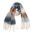 Ombre Stripe Fringed Oversized Winter Scarf - NO-1