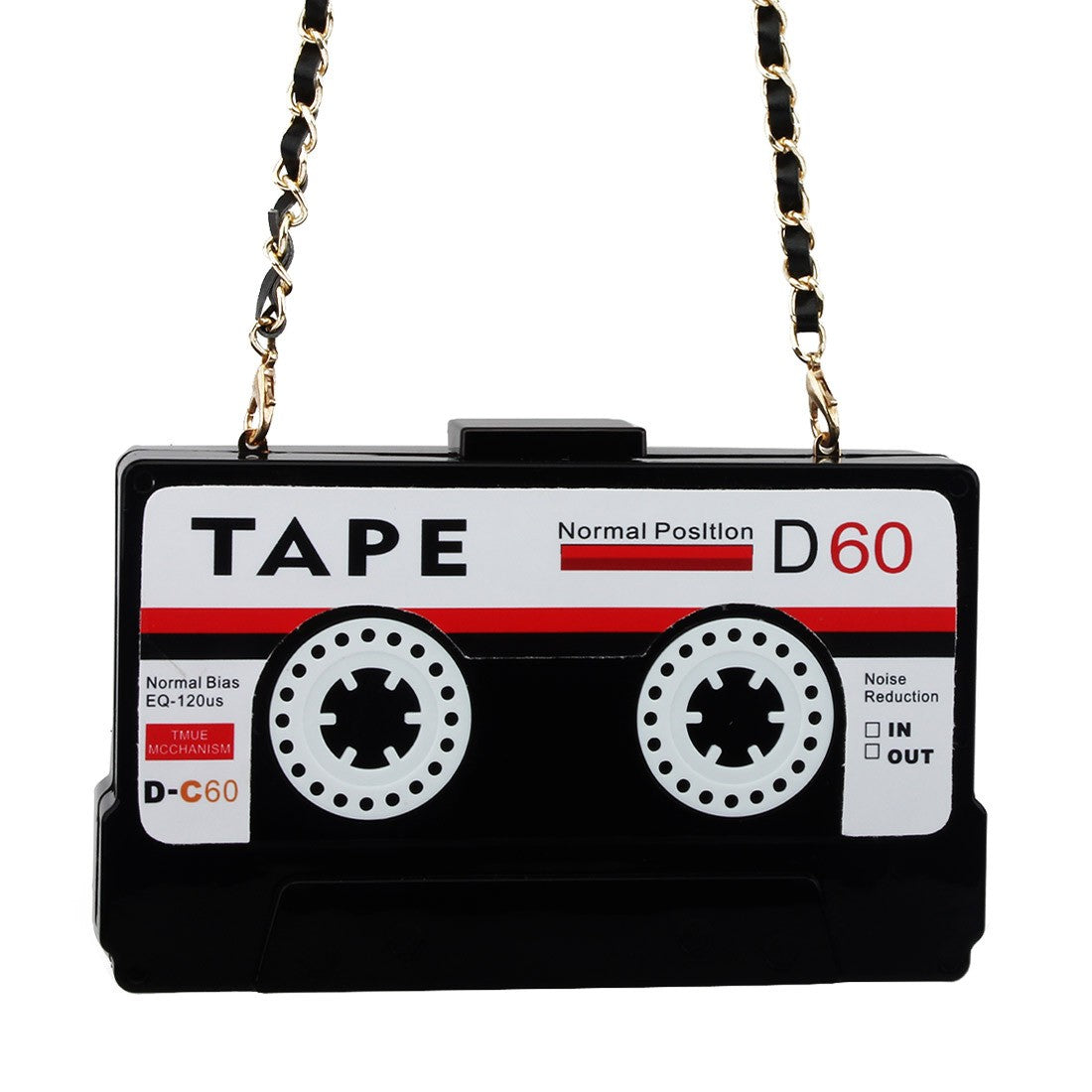 Retro Cassette Tape Acrylic Box Clutch