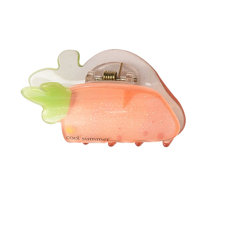 Kids Mini Fruit Rainbow Hair Clips - Color_10