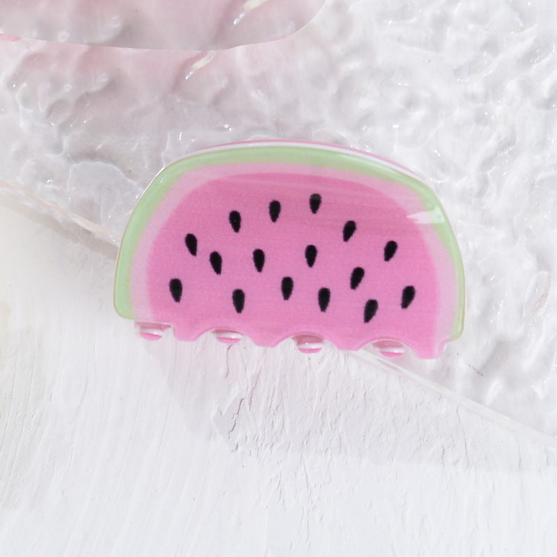 Kids Mini Fruit Rainbow Hair Clips - Color_13