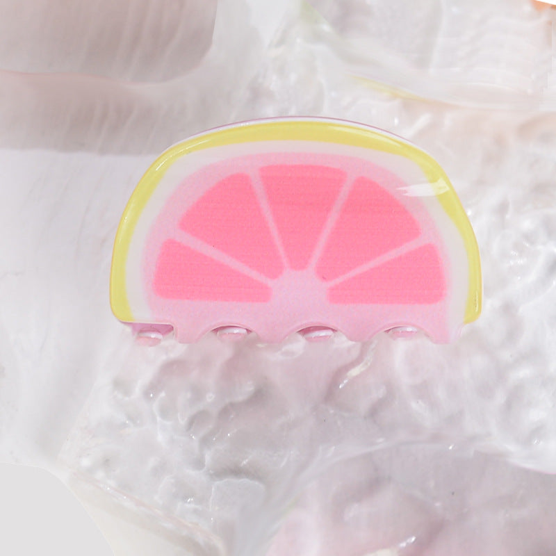 Kids Mini Fruit Rainbow Hair Clips - Color_14