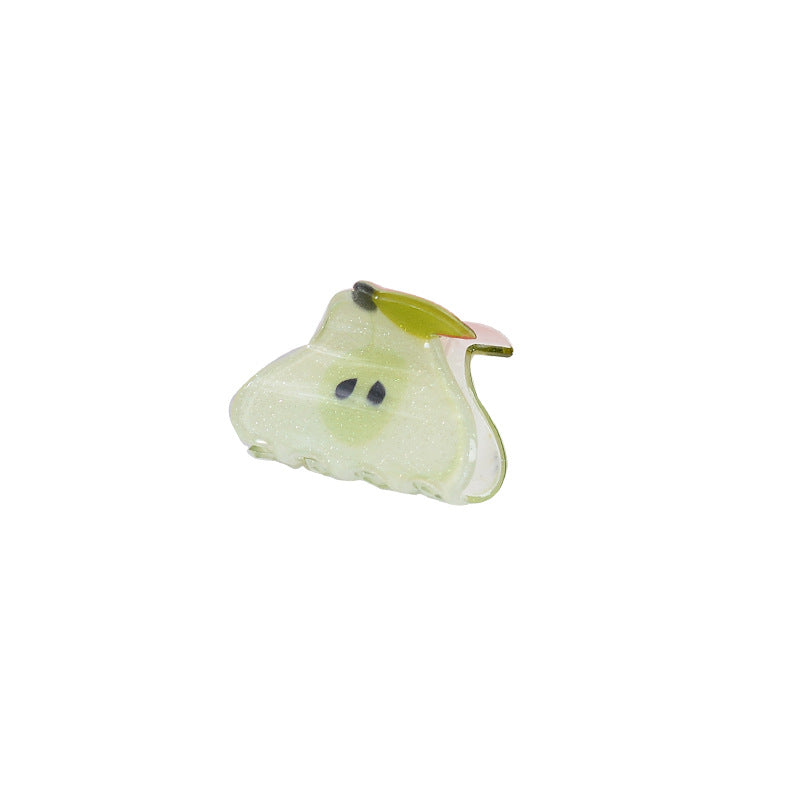 Kids Mini Fruit Rainbow Hair Clips - Color_17