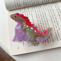 Dinosaur Shaped Hair Claw Clip - Purple