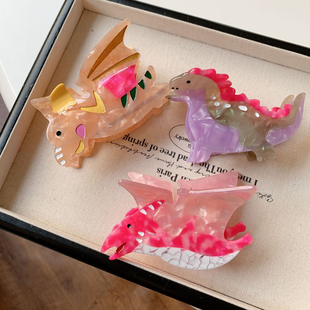 Dinosaur Shaped Hair Claw Clip