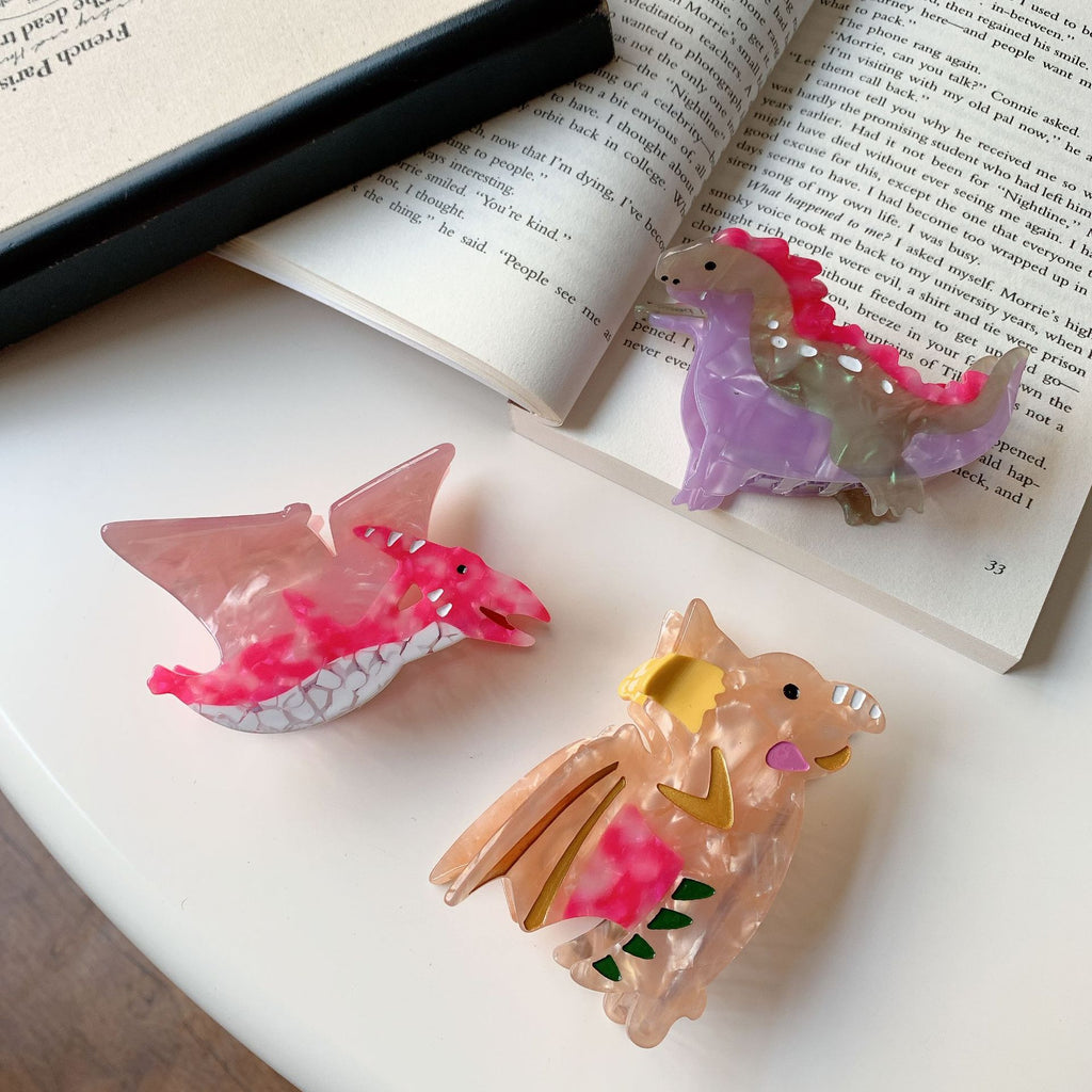 Dinosaur Shaped Hair Claw Clip - view 1