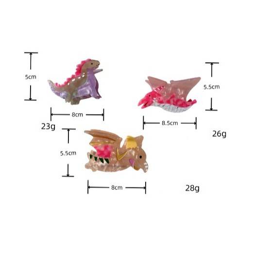 Dinosaur Shaped Hair Claw Clip - view 2