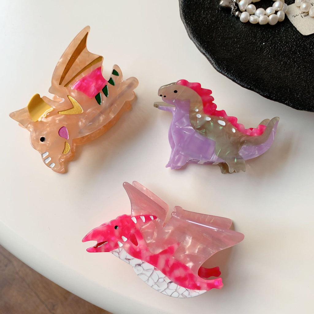 Dinosaur Shaped Hair Claw Clip - view 3