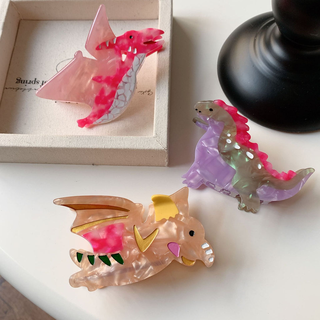 Dinosaur Shaped Hair Claw Clip - view 4