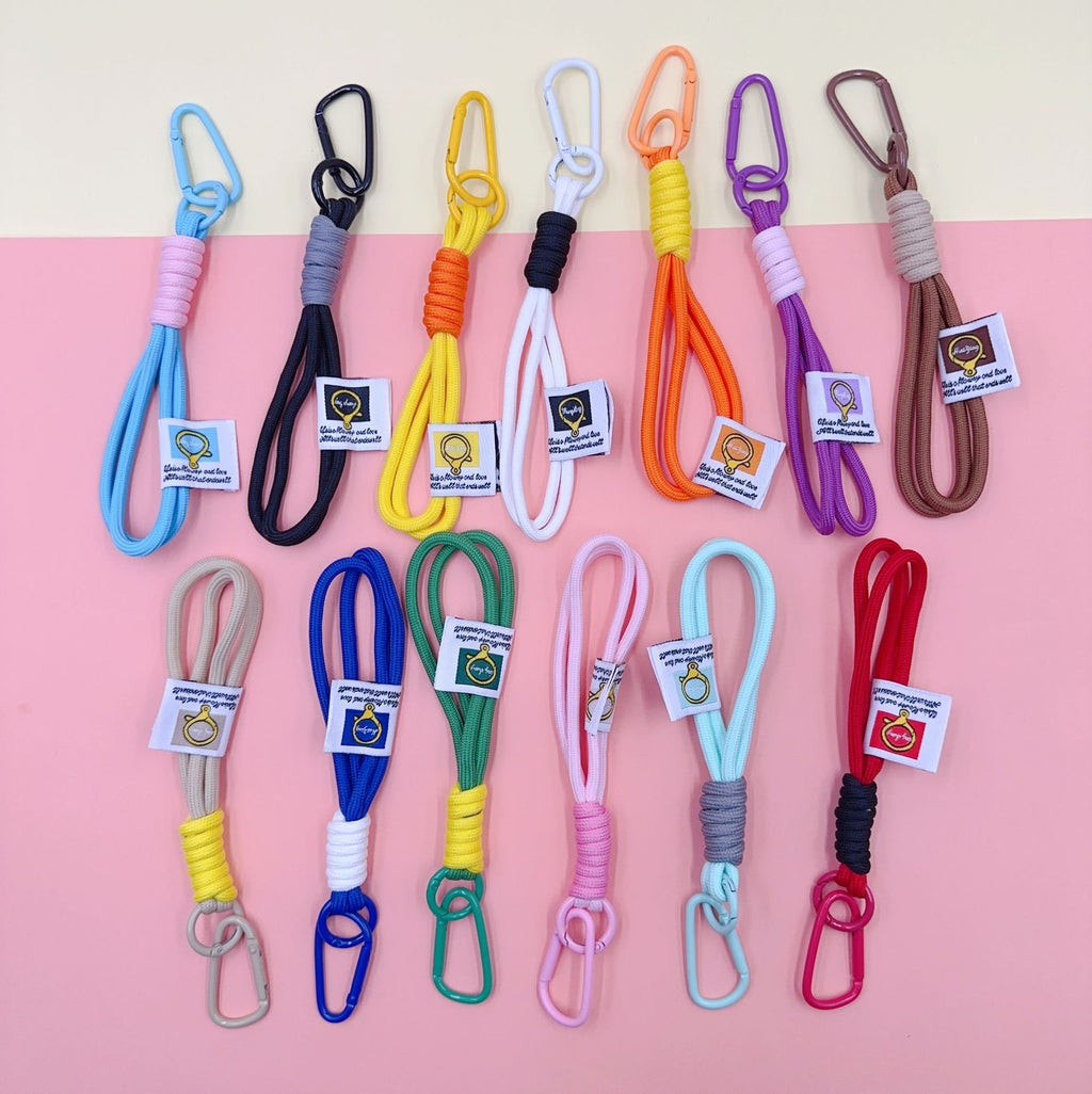 Nylon Rope Phone Wrist Strap Keychain
