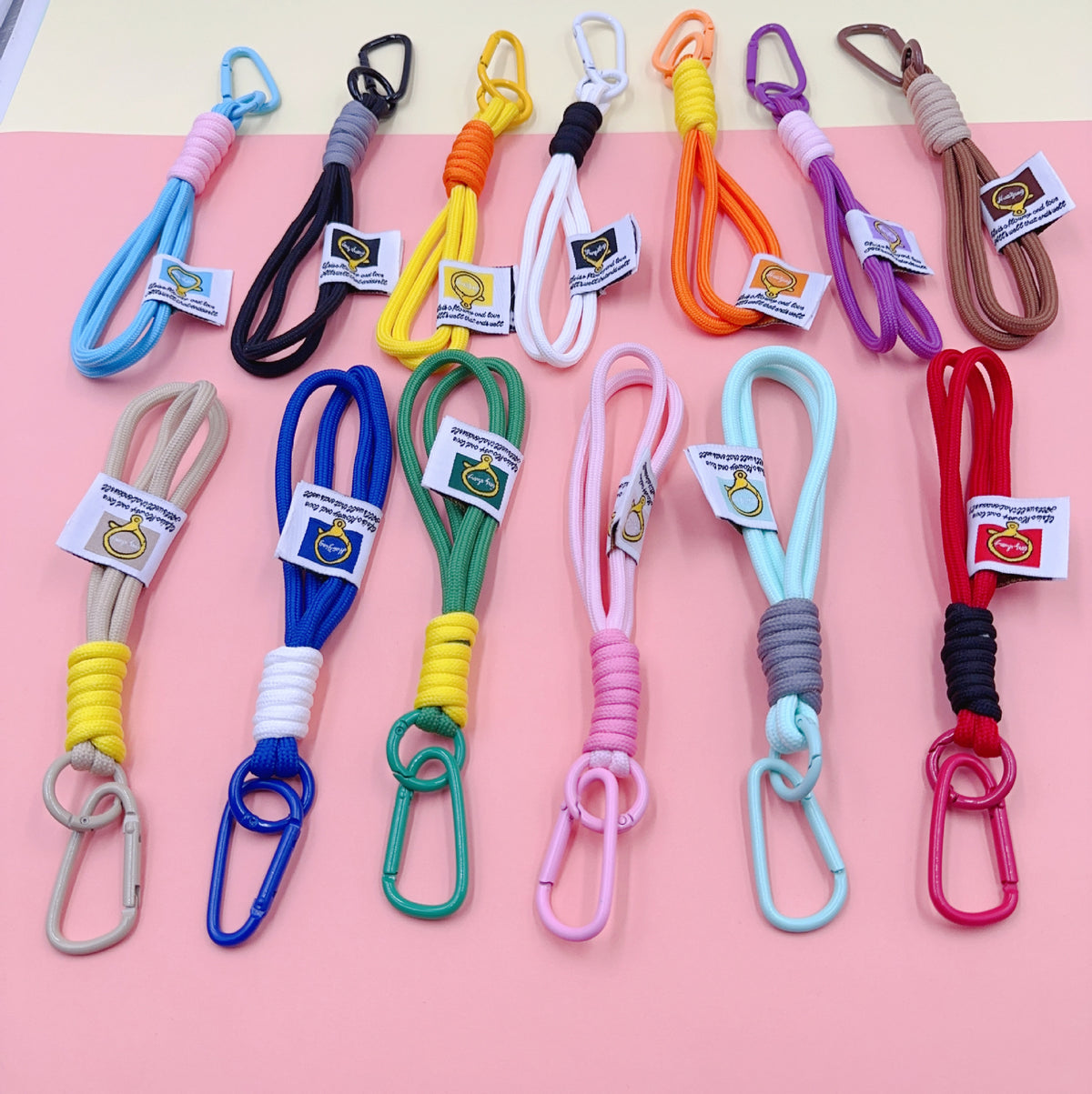 Nylon Rope Phone Wrist Strap Keychain - view 1