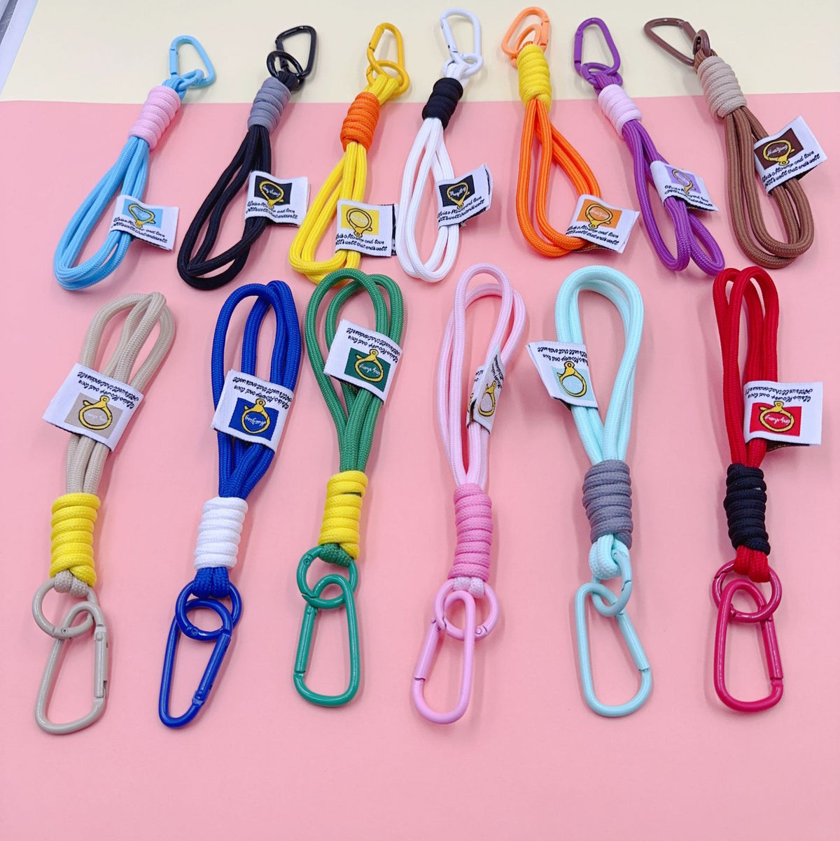 Nylon Rope Phone Wrist Strap Keychain - view 2