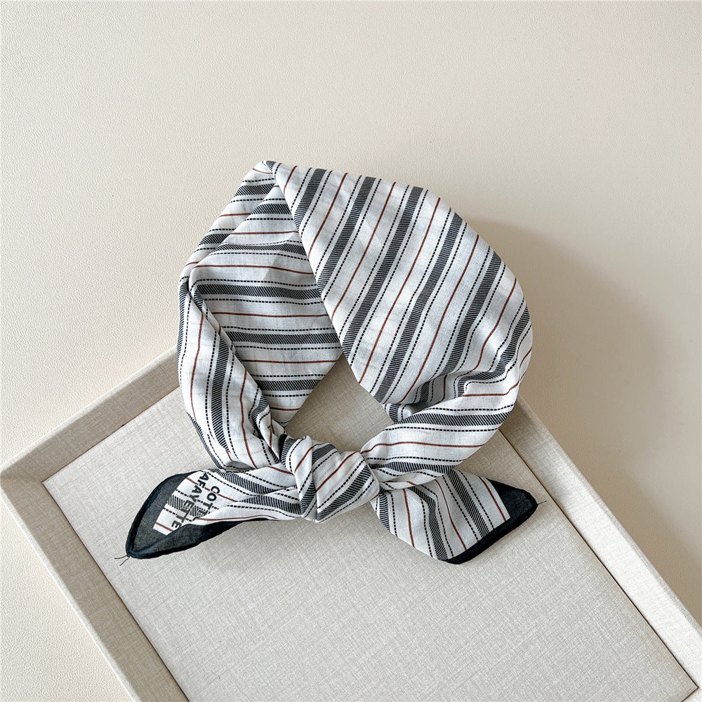 Retro Polka Dot Print Square Bandana - NO19